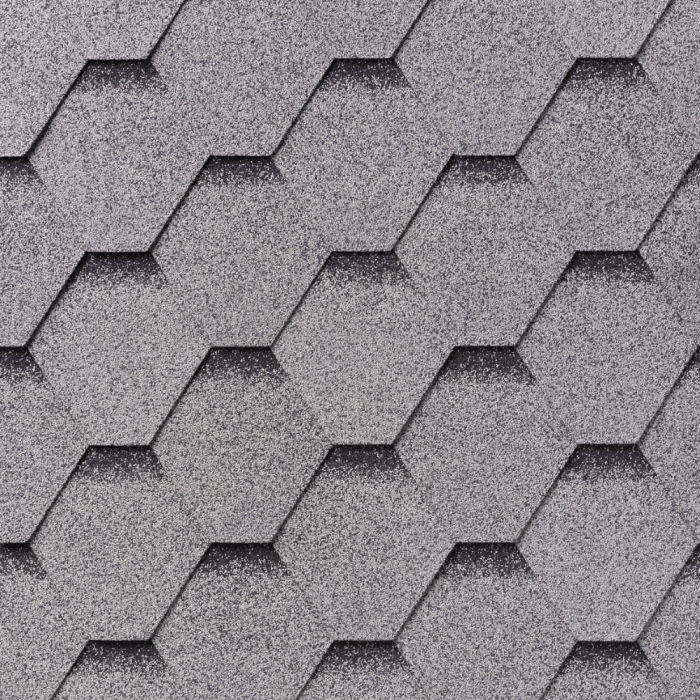 IKO Armourglass Hexagonal Felt Roof Shingles: Slate Grey (2m2)