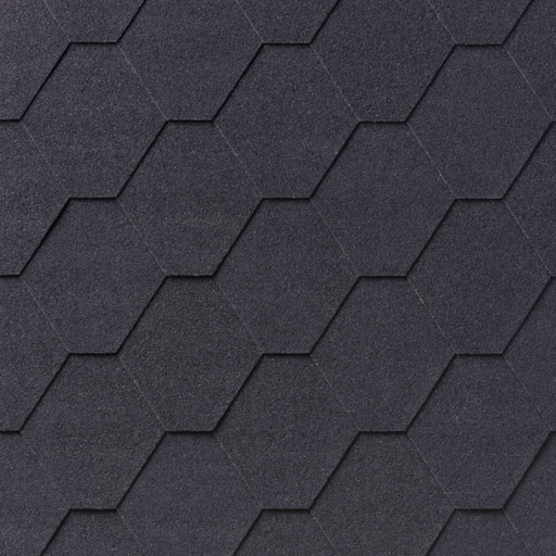 IKO Armourglass Hexagonal Felt Roof Shingles: Black (2m2)