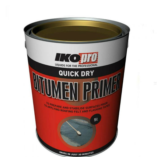 IKO Quick Dry Roofing Felt Bitumen Primer: 5 L 