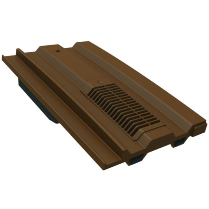 An image of Manthorpe Mini Castellated Tile Vent in Brown.