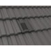 An image of Mini Castellated Tile Vent in Slate grey on a roof to show the finish.