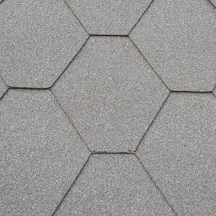 Hexagonal Felt Roof Shingles: 3 Tab (3m²)