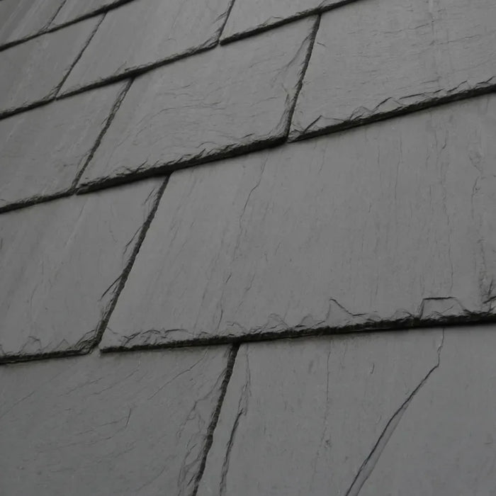 A close up image of SSQ Del Carmen First Spanish Slates to show what they look like when overlapped