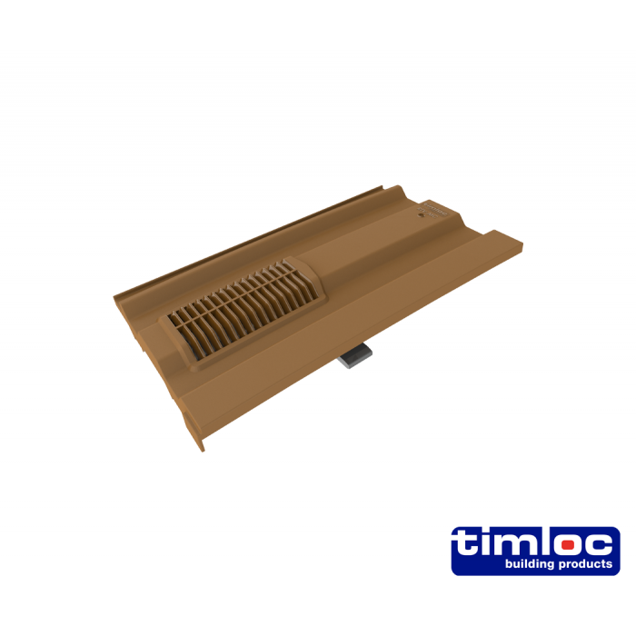 Timloc Mini Castellated Tile Vent, Brown