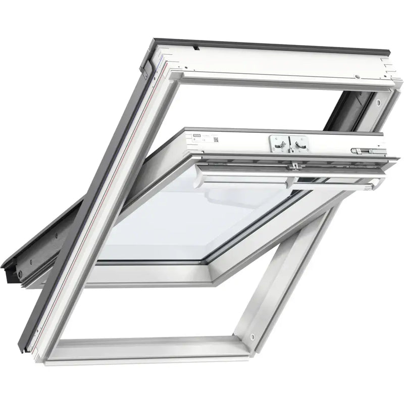 VELUX White-Painted Centre-Pivot Window: GGL 2070/GGL 2066